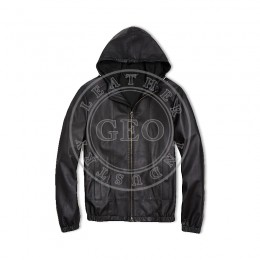 Latest Style Fashion Hood Leather Jackets for Men Vogue